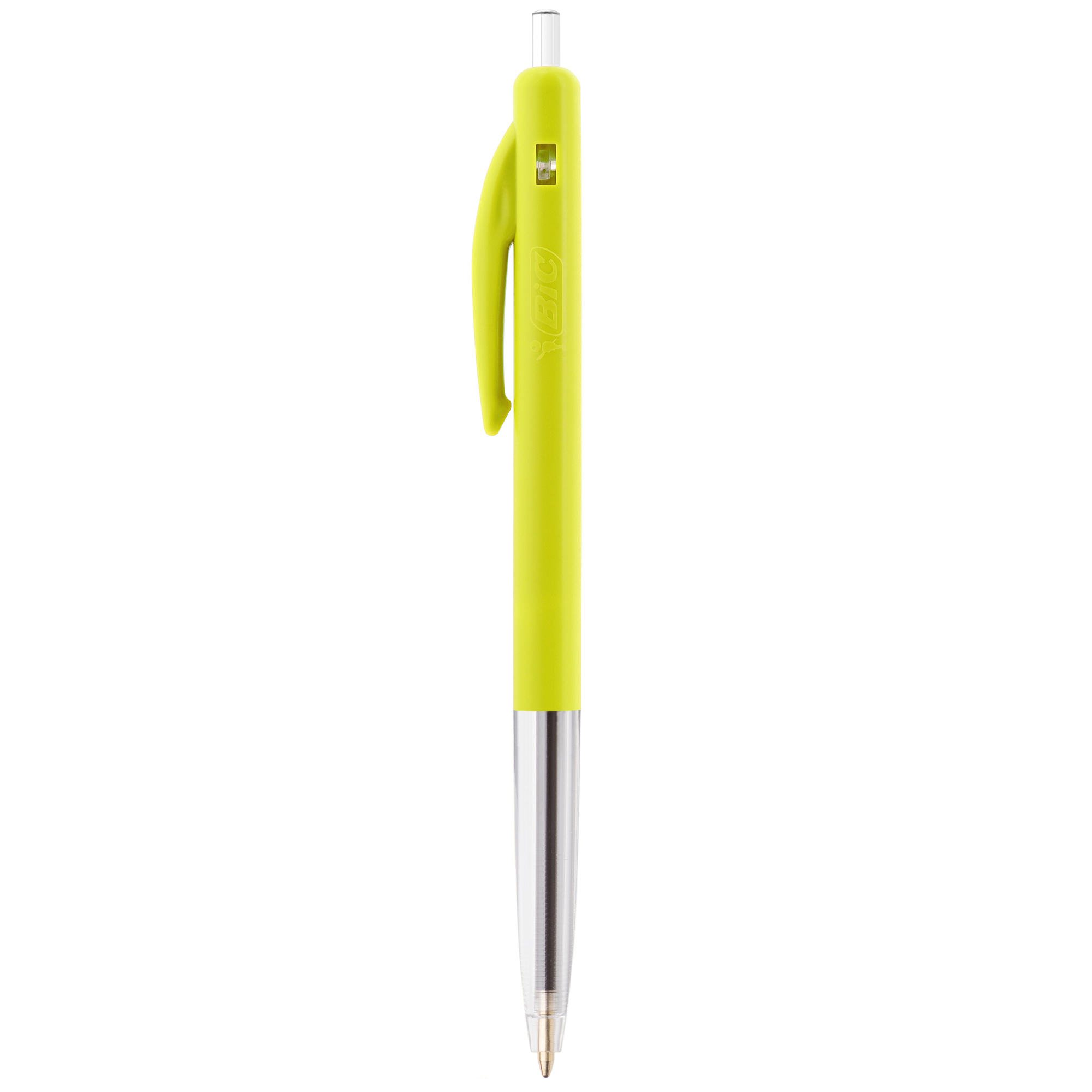 Stylo rétractable BIC® personnalisé M10® Clic Jaune Clair